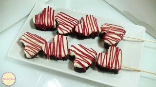 Brochetas de Corazones de Chocolate | NESSIE´S BAKERY