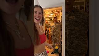 Soldier breaks into his sister’s home and surprises her ❤️