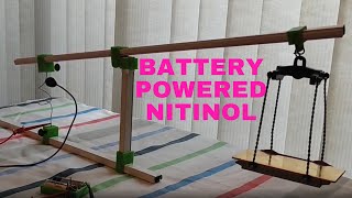 nitinol wire electric current actuator