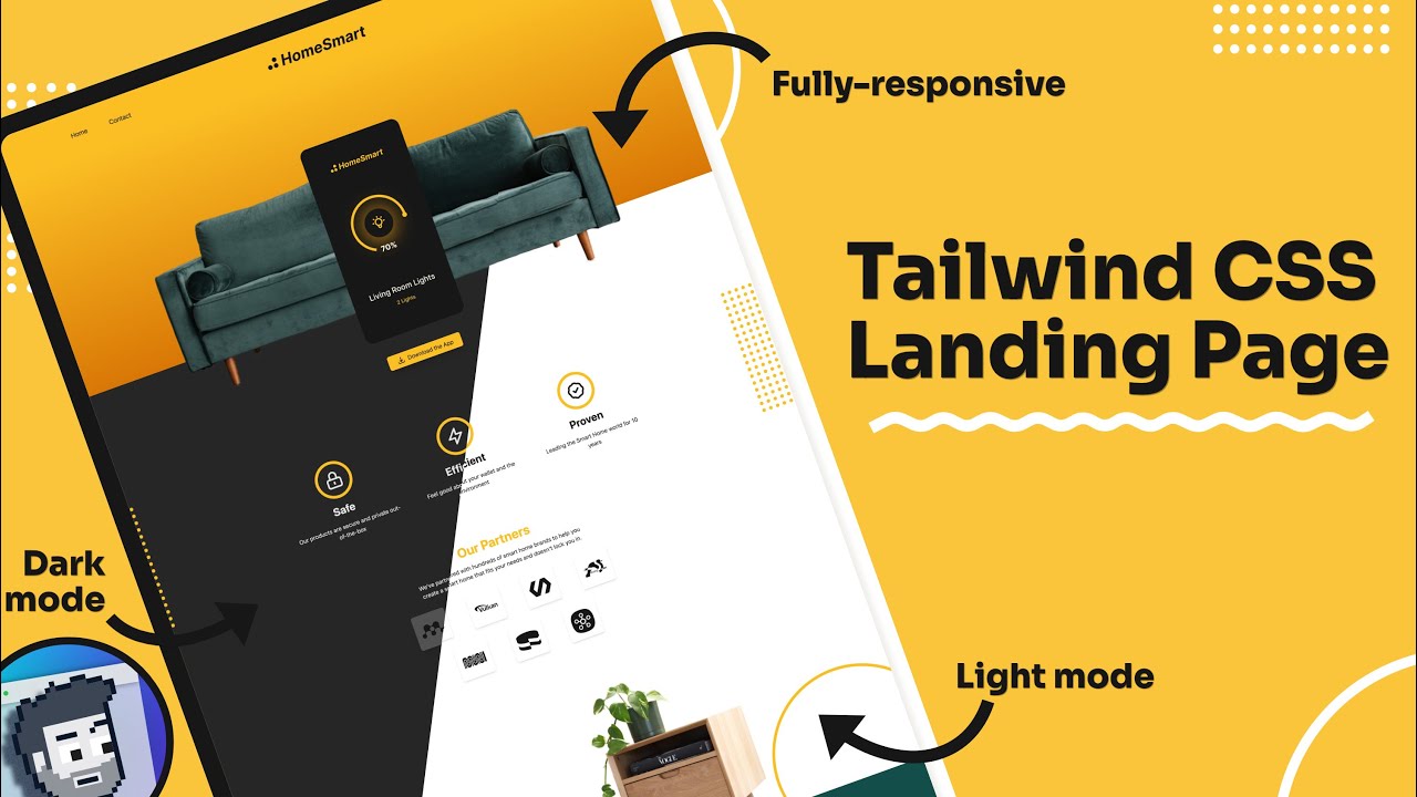 Modern Landing Page Tailwind CSS Project - YouTube