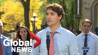 Trudeau fights back tears recalling 'difficult conversations' with his kids over blackface photos