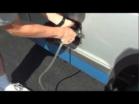 Can you drain gas from a car?