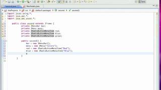 Java GUI Lesson 6 | Menus
