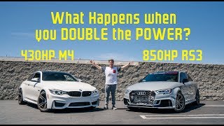 850HP Big Turbo Audi RS3 DEMOLISHES My BMW M4!