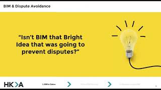 BIm4Legal - BIM in Dispute Resolution \u0026 Expert evidence