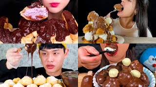 ASMR BEST *CHOCOLATE PROFITEROLES* | Dessert Mukbang Satisfying Compilation