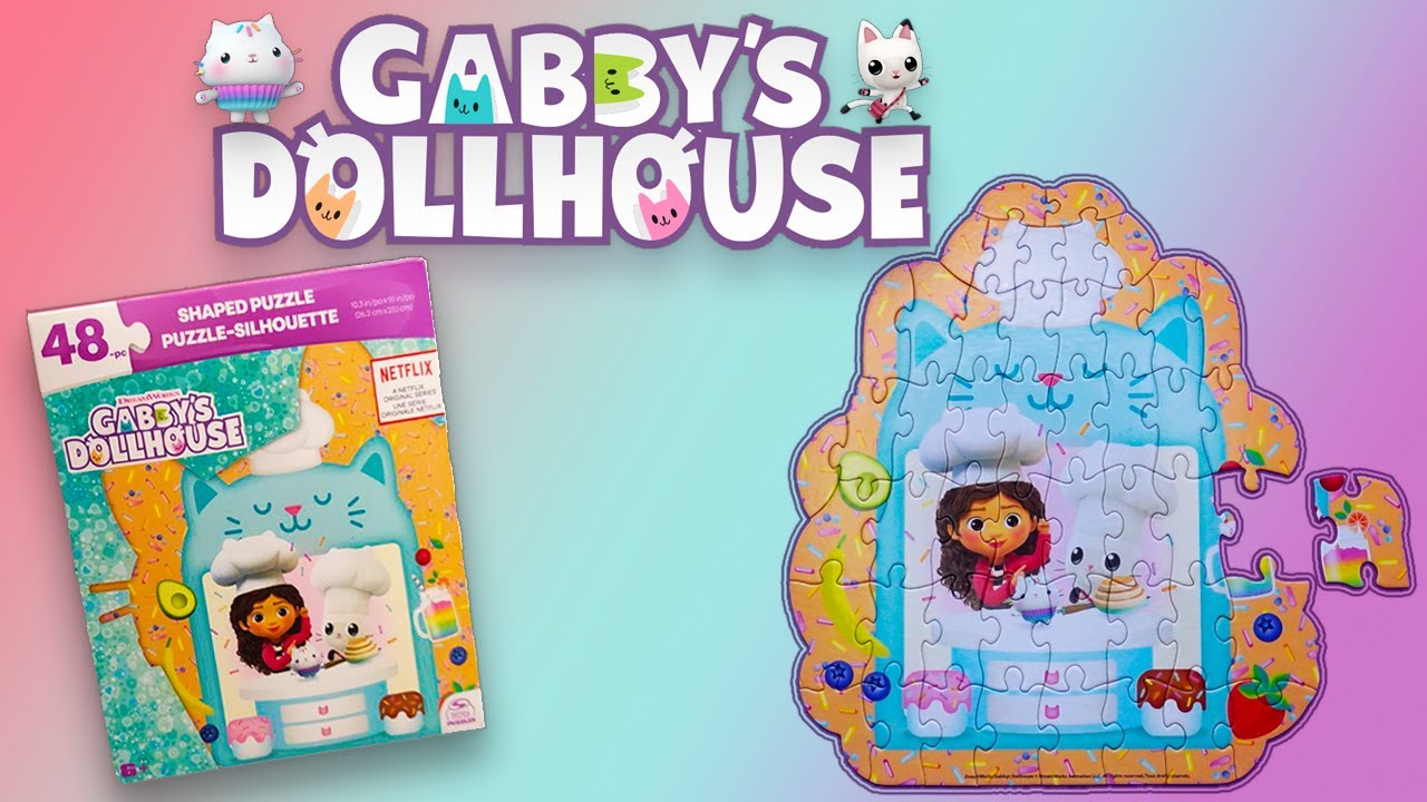 GABBY'S DOLLHOUSE PUZZLE | CAKEY CAT | PANDY PAWS | GABBY DOLLHOUSE ...