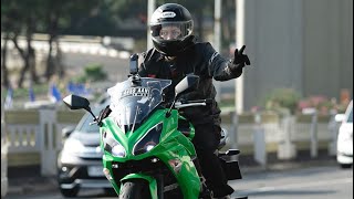 8K video Sunmori Moge Jakarta vs (Ducati, ER6, BMW M1000RR, Triumph)