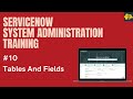 #10 #ServiceNow System Administration Training | Tables and Fields