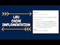 LRU cache | Live Coding with Explanation | Leetcode #146