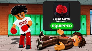 I Unlocked The RAREST Gloves in Roblox Fight in a School..