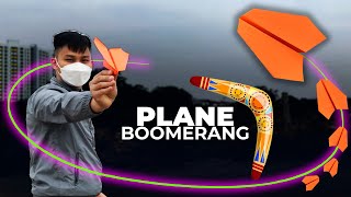 How to make a paper airplane that works like a Boomerang