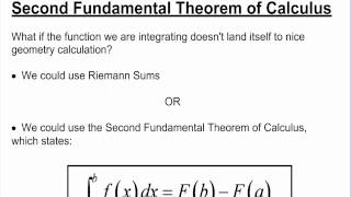Fundemental Theorem of Calculus and An Introduction to U-Substitution