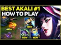 How to Play Korea Akali Gameplay  - RANK 1 BEST AKALI IN THE WORLD! | Season 13 League of Legends