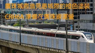 廣珠城際橙色塗裝CRH6A 據聞是從莞惠城際暫借的 4K