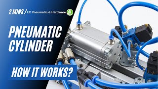 Pneumatic Cylinder - How it works? All explained in this 2 mins video | EC Pneumatic & Hardware