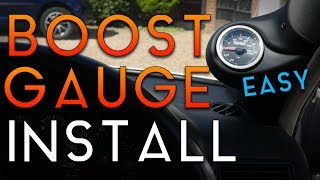 How to Easily Install a Boost Gauge! (Golf GTI Mk4)