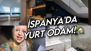 İspanya'daki Yurt Odamı Gösteriyorum🏡 | İspanya'da #Erasmus