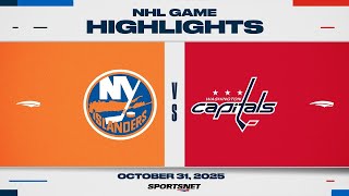 NHL Highlights | Islanders vs. Capitals - October 31, 2025