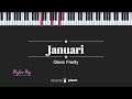 Januari (HIGHER KEY / FEMALE KEY) Glenn Fredly (KARAOKE PIANO)