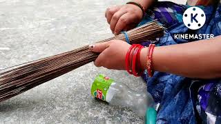 #झाड़ू की repair #झाड़ू कैसे बनाए #How to repair broom#viral new trick@Himachali Village life