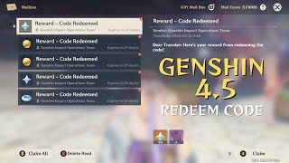 5 Kode Redeem Genshin Impact 4.5 Version - Free Primogems and More