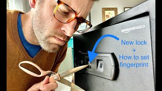 ★★★★★ Picking an Amazon Basics Safe w/ scissors? How to set fingerprint combo, erase settings, beep