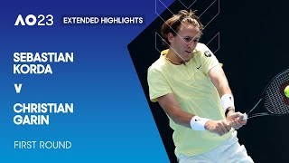 Sebastian Korda v Christian Garin Extended Highlights | Australian Open 2023 First Round