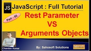 Difference between rest parameter and arguments objects | JavaScript Full Tutorial in Hindi