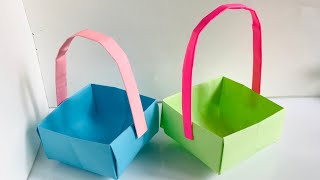 Paper basket 🧺/how to make paper basket /#shorts#youtubeshorts