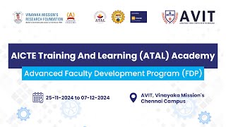 AICTE Training and Learning (ATAL) Academy - Advanced Faculty Development Program (FDP)