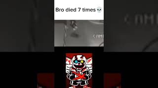 Bro died 7 times thats wild💀 #edit #funny #memes #sans #lastbreathsans #undertale #shorts #youtube