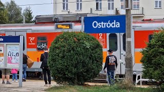 Stacja kolejowa Ostróda Elektryczne Zespoły Trakcyjne EN57ALd Polregio