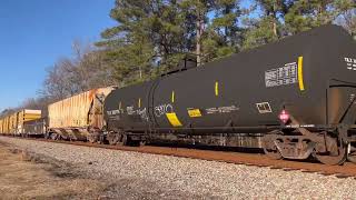 CSX 4569 Leads CSX M422-20 NB Manifest Train Departing Coward SC and Stay Tuned After Train Passes 😂