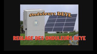 DEYE paramétrage d'onduleur