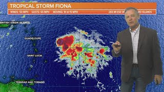 Tropical Storm Fiona Friday update