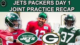 New York Jets Green Bay Packers Joint Practice Day 1 Recap | Zach Wilson learning from Aaron Rodgers