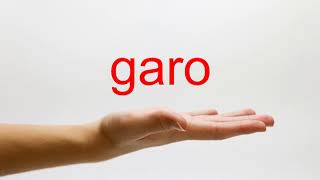 How to Pronounce garo - American English