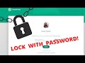How to Set Screen Lock on WhatsApp Web | Lock WhatsApp Chat on Laptop