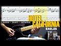 Hotel California | Guitar Cover Tab | Harmonizer Solo Lesson | Backing Track w/ Vocals 🎸 EAGLES