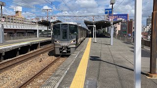 『高速で通過する快速列車を撮影なんとU編成同士に遭遇』A快速京都方面米原行き　225系100番台U9編成＋U5編成　8両編成