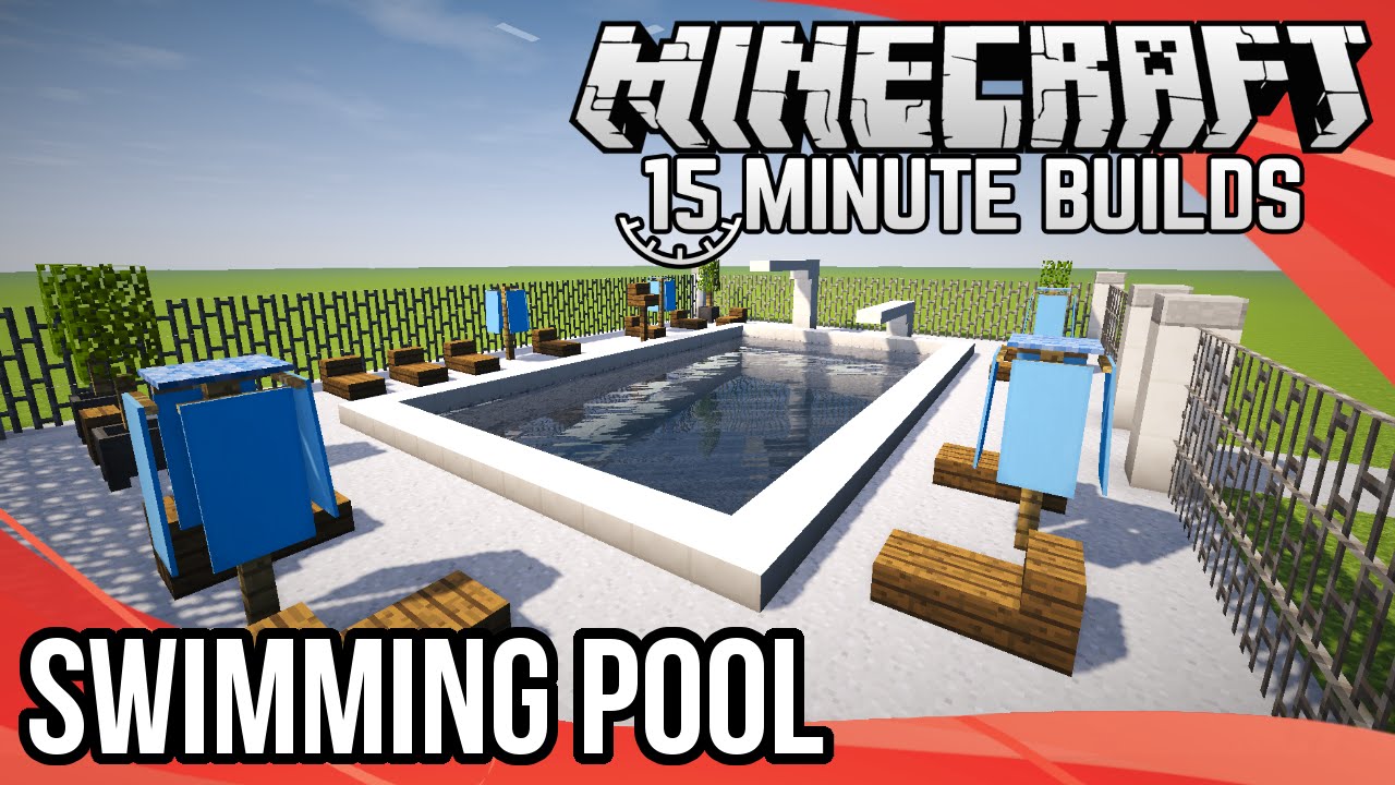 Minecraft 15 Minute Builds Swimming Pool Youtube