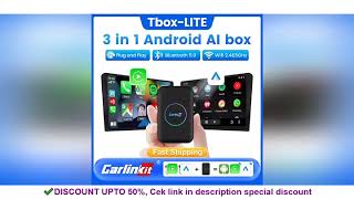 CarlinKit Carplay Smart TV Box Wireless Android Auto Quad-Core 3+32G AI Box Android 10 Wir