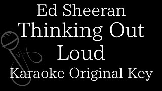 【Karaoke Instrumental】Thinking Out Loud / Ed Sheeran【Original Key】
