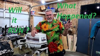 1982 Johnson 35 hp outboard what went wrong part 1  Trouble shooting the Johnson  Can we fix it?