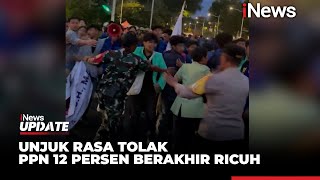 Ricuh, Unjuk Rasa Tolak PPN 12 Persen di Patung Kuda Diwarnai Aksi Saling Dorong - iNews Update