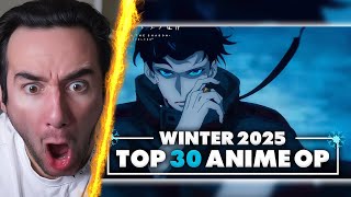 The Top Anime Openings of Winter 2025 (REACTION)