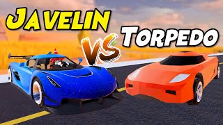 FASTEST? Jailbreak JAVELIN vs TORPEDO Supercar Top Speed Test (Roblox Jailbreak)