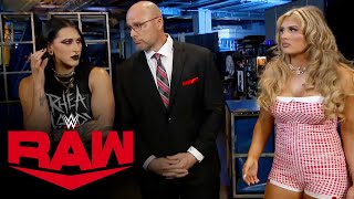 Tiffany Stratton agrees to team with Rhea Ripley: Raw highlights, Oct. 14, 2024