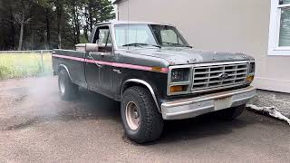 1981 f150 inline 6 ford 300 4.9 nasty cold start after sitting for months